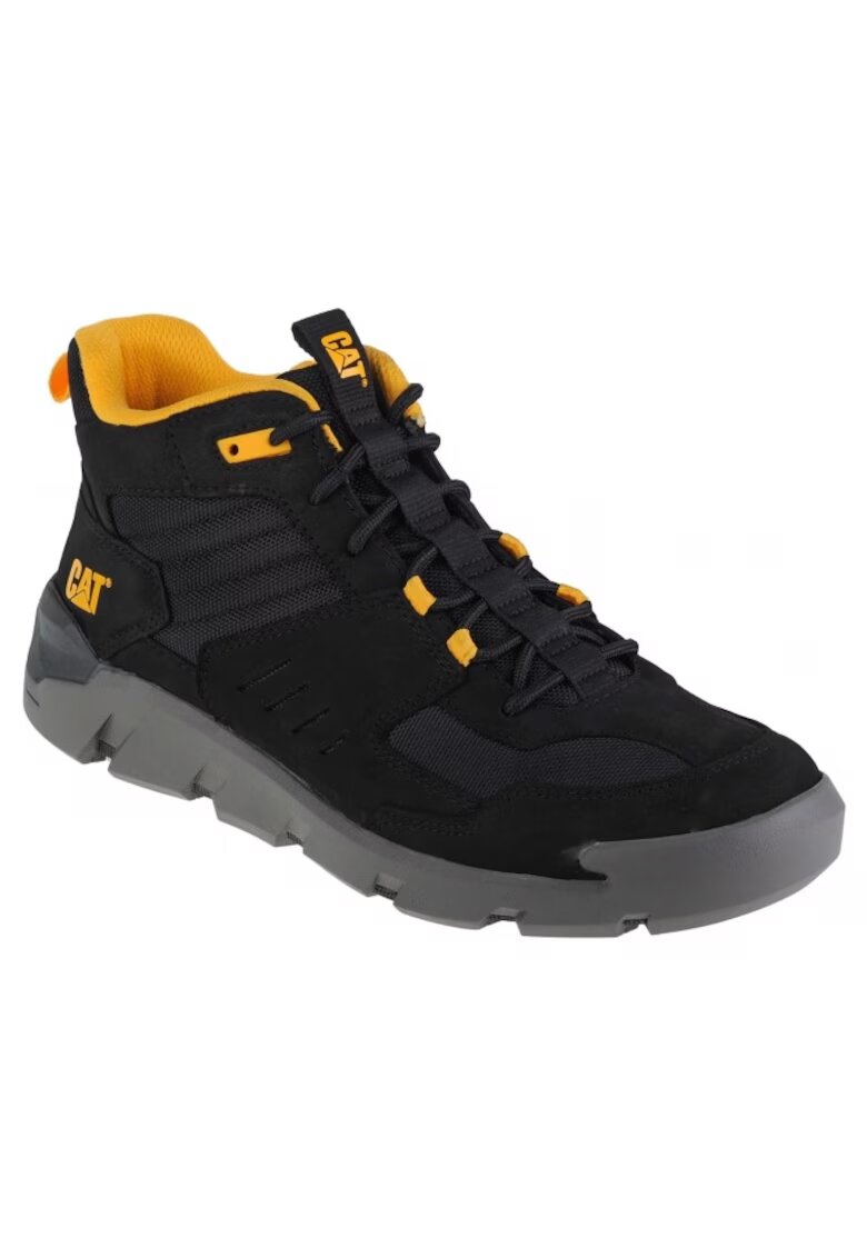Caterpillar Ghete barbati Crail Sport Mid - piele nabuc/nailon - negru - Negru