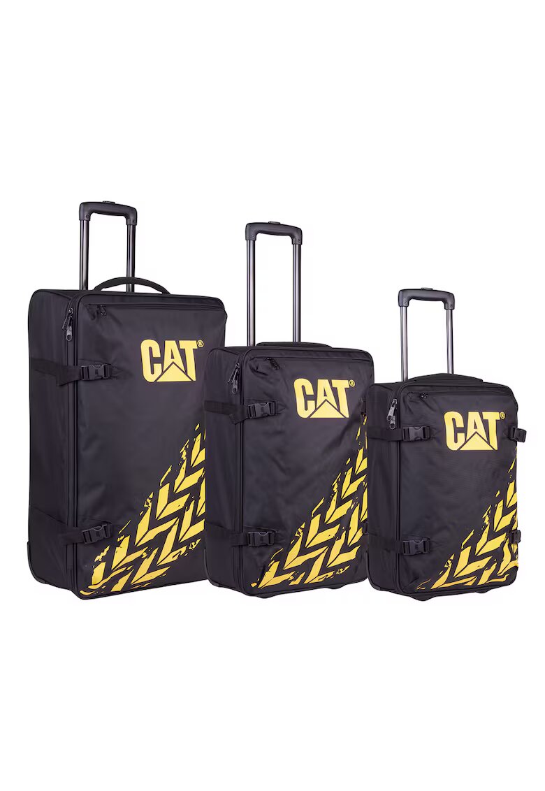 Caterpillar Set 3 trolere Soft Luggage 52L - 57L - 62L - Poliester - galben/negru