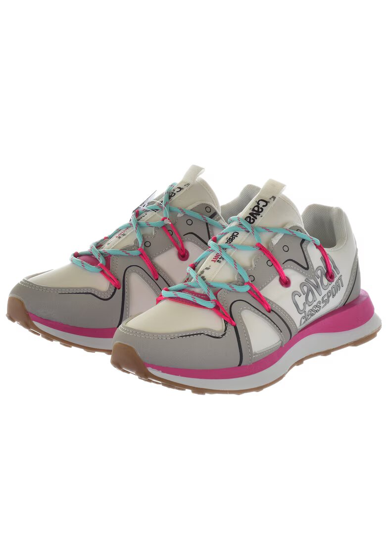 Cavalli Pantofi sport dama - Class Sport - trekking - gri-roz - material sintetic-textil