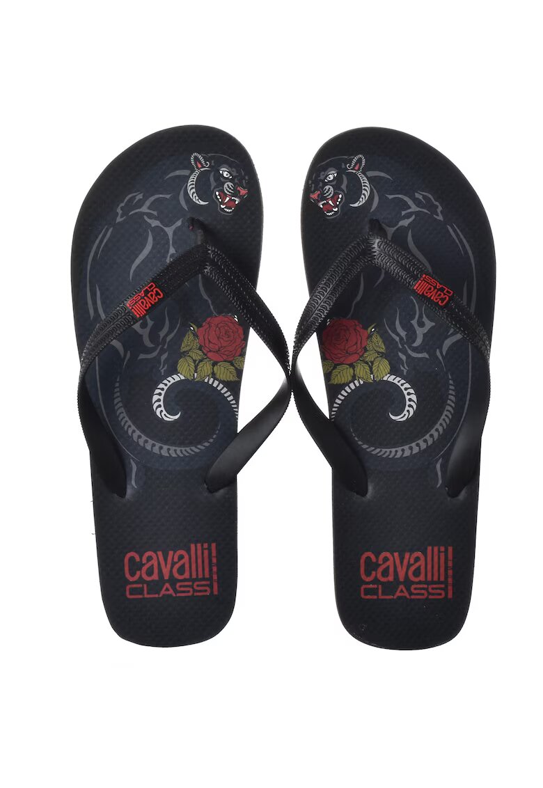 Cavalli Slapi barbati - D001073-B001 - negru - utilizare zilnica