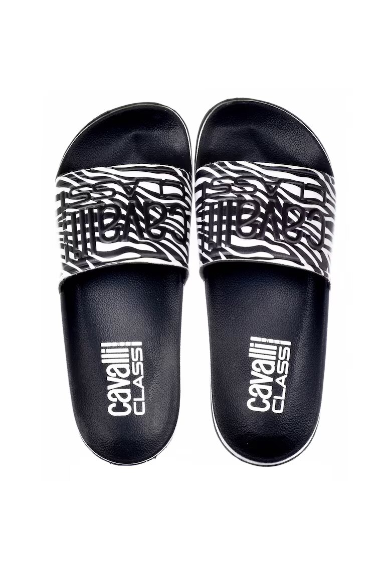 Cavalli Slapi barbati - negru/zebra - 36/37