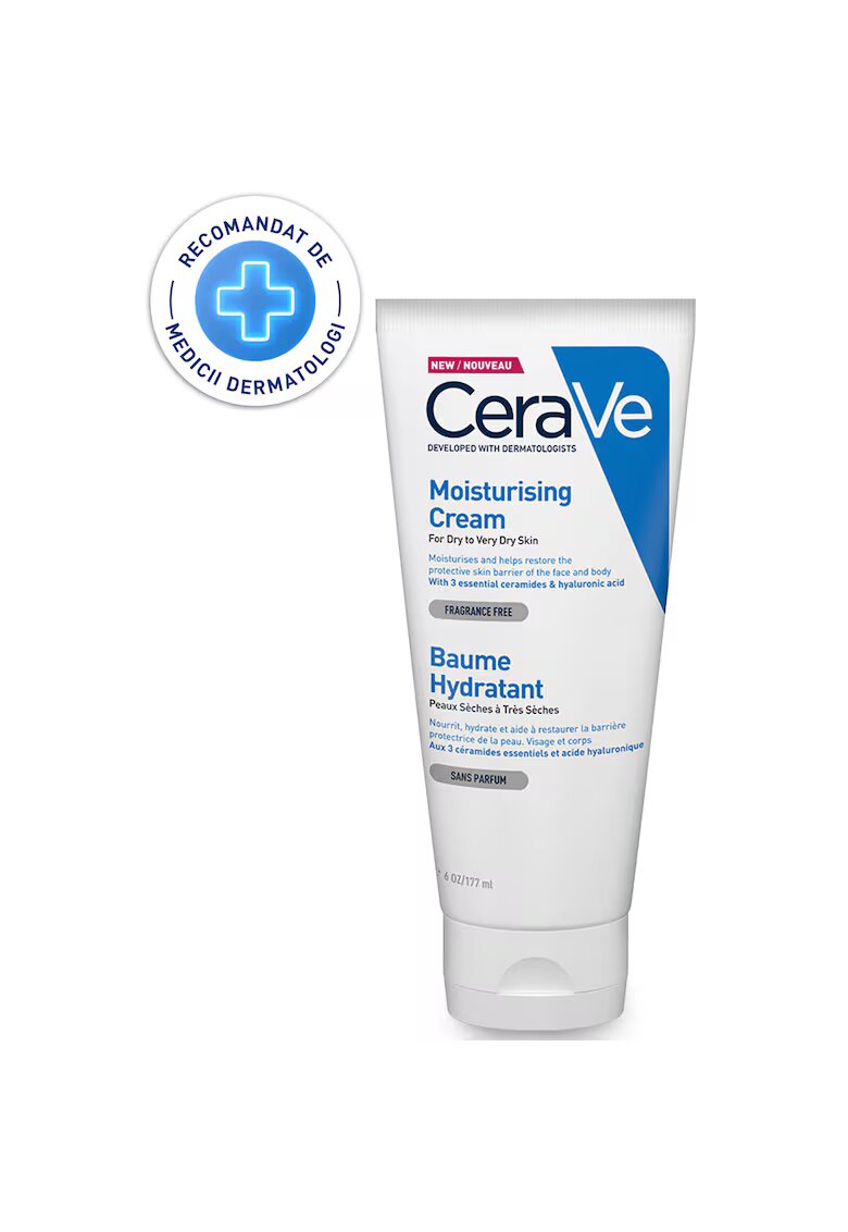 CeraVe Crema hidratanta pentru fata si corp pentru piele uscata si foarte uscata - 177 ml