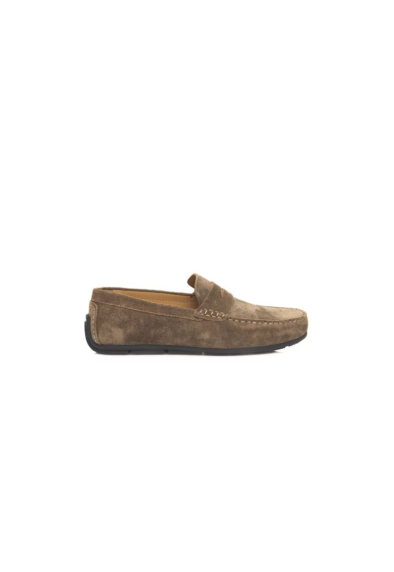 Cerruti 1881 Pantofi loafer de piele intoarsa - Maro