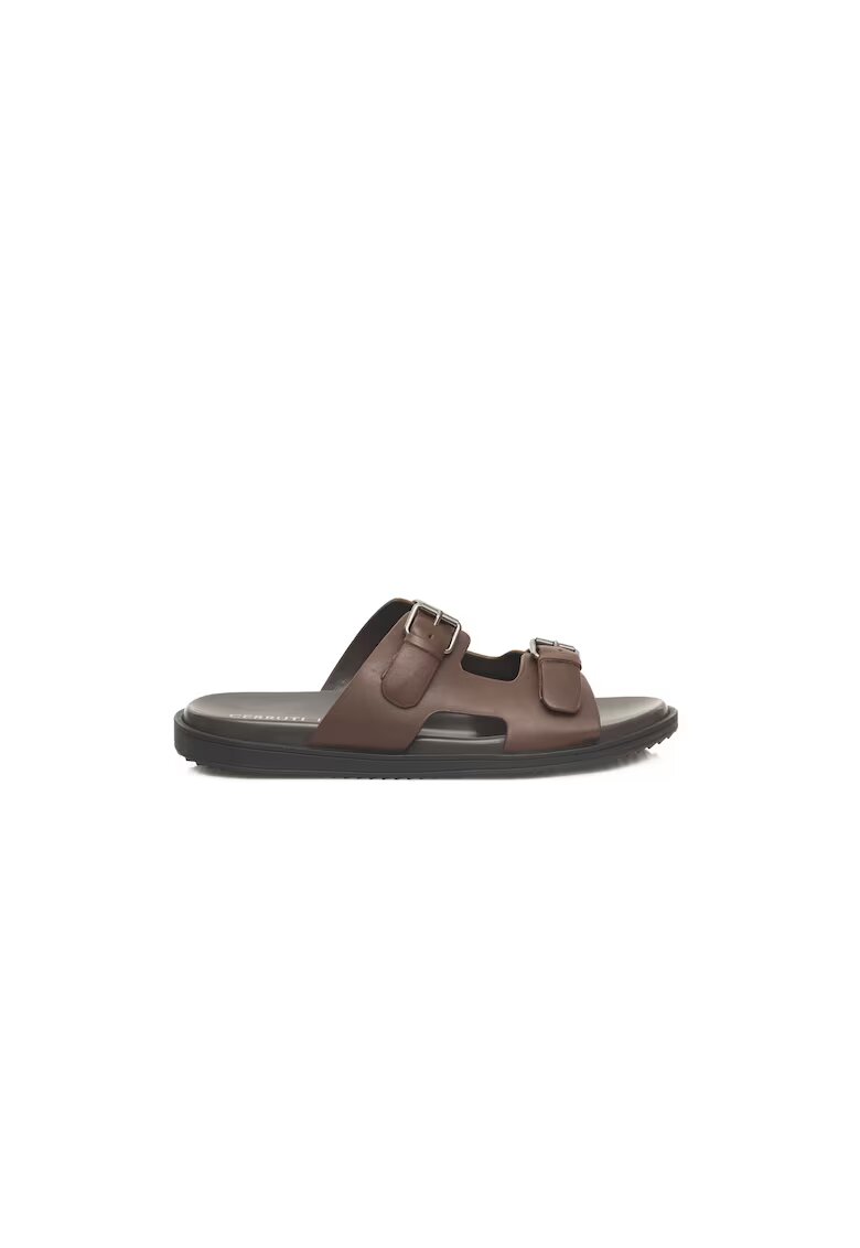 Cerruti 1881 Sandale de piele cu catarama - Maro