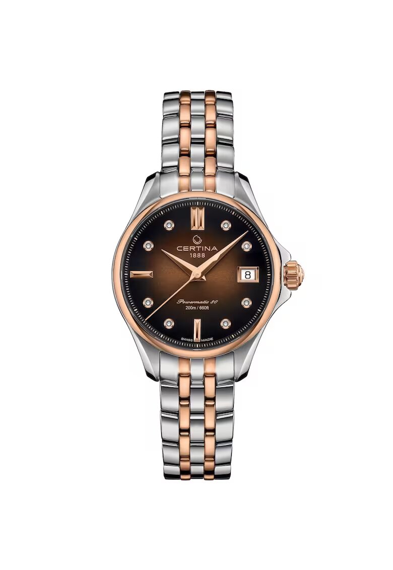 Certina Ceas dama C032.207.22.296.00 Automatic Argintiu - Rose gold