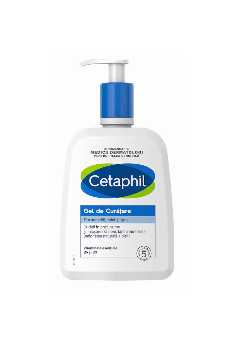 Cetaphil Gel de Curatare pentru ten sensibil mixt pana la gras cu niacinamida - 236 ml