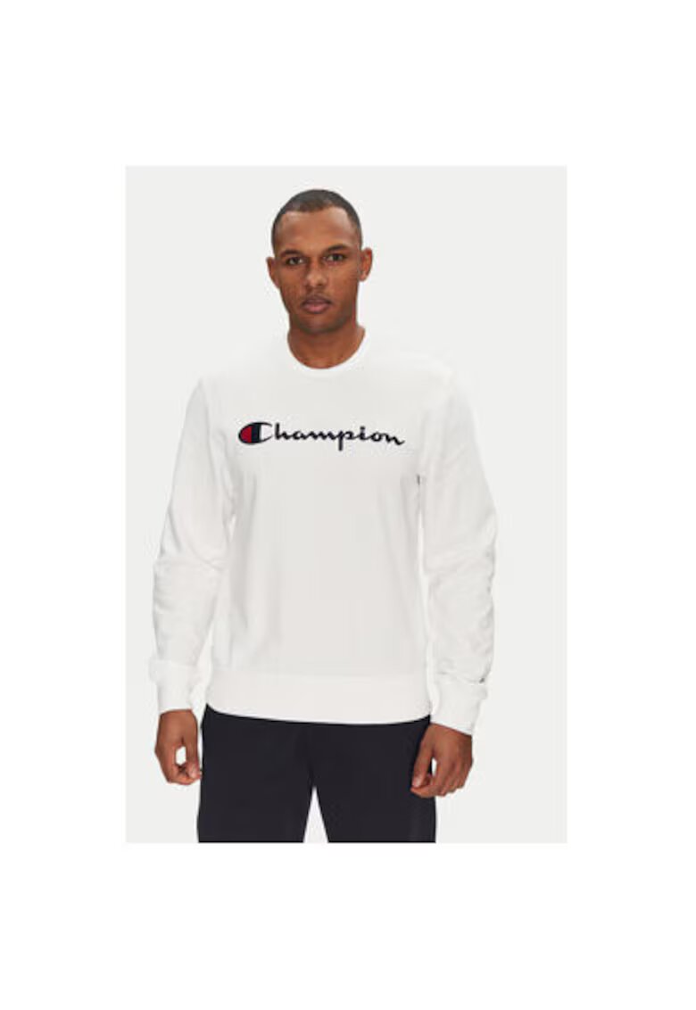 Champion Bluza barbati 220727 - Bumbac/Poliester - Alb - Alb