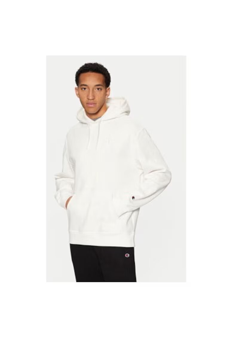 Champion Bluza barbati - 304699207 - Bumbac/Poliester - Alb