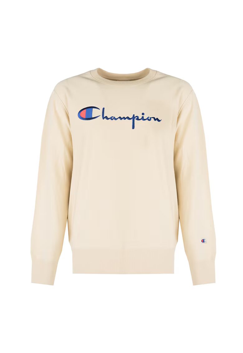 Champion Bluzon cu logo si decolteu la baza gatului - Bej