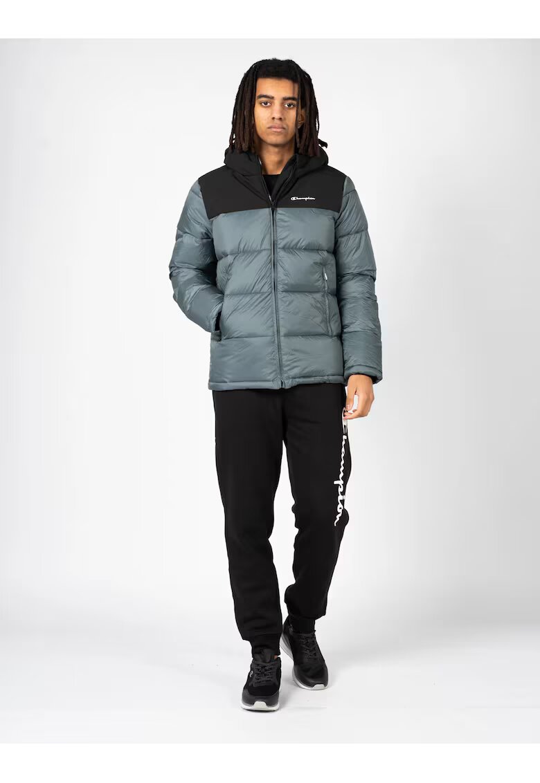 Champion Geaca matlasata cu vatelina si aspect colorblock -