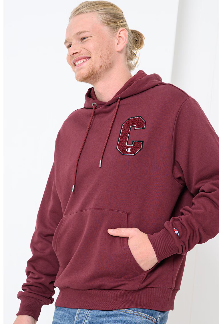 Champion Hanorac din bumbac cu logo - Visiniu