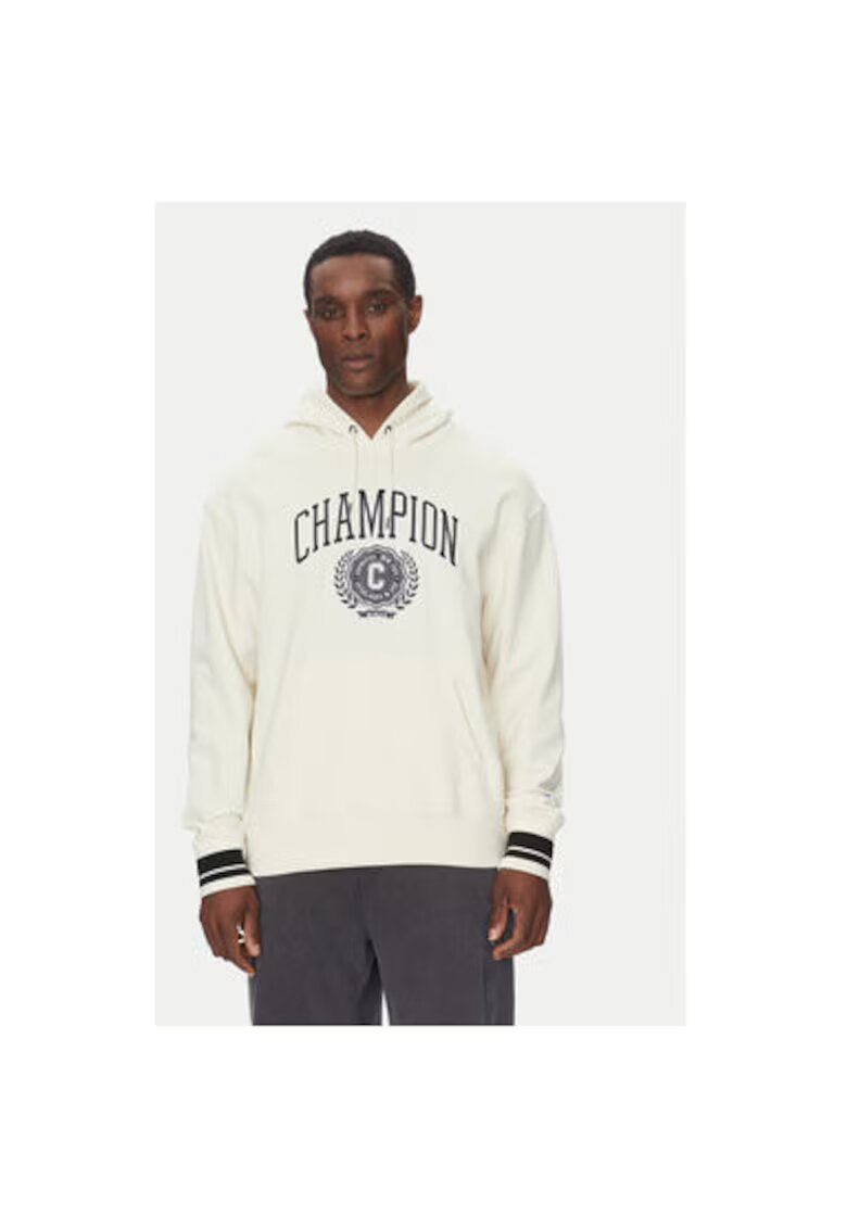 Champion Hanorc barbati 221172 - Bumbac/Poliester - Ecru - Ecru