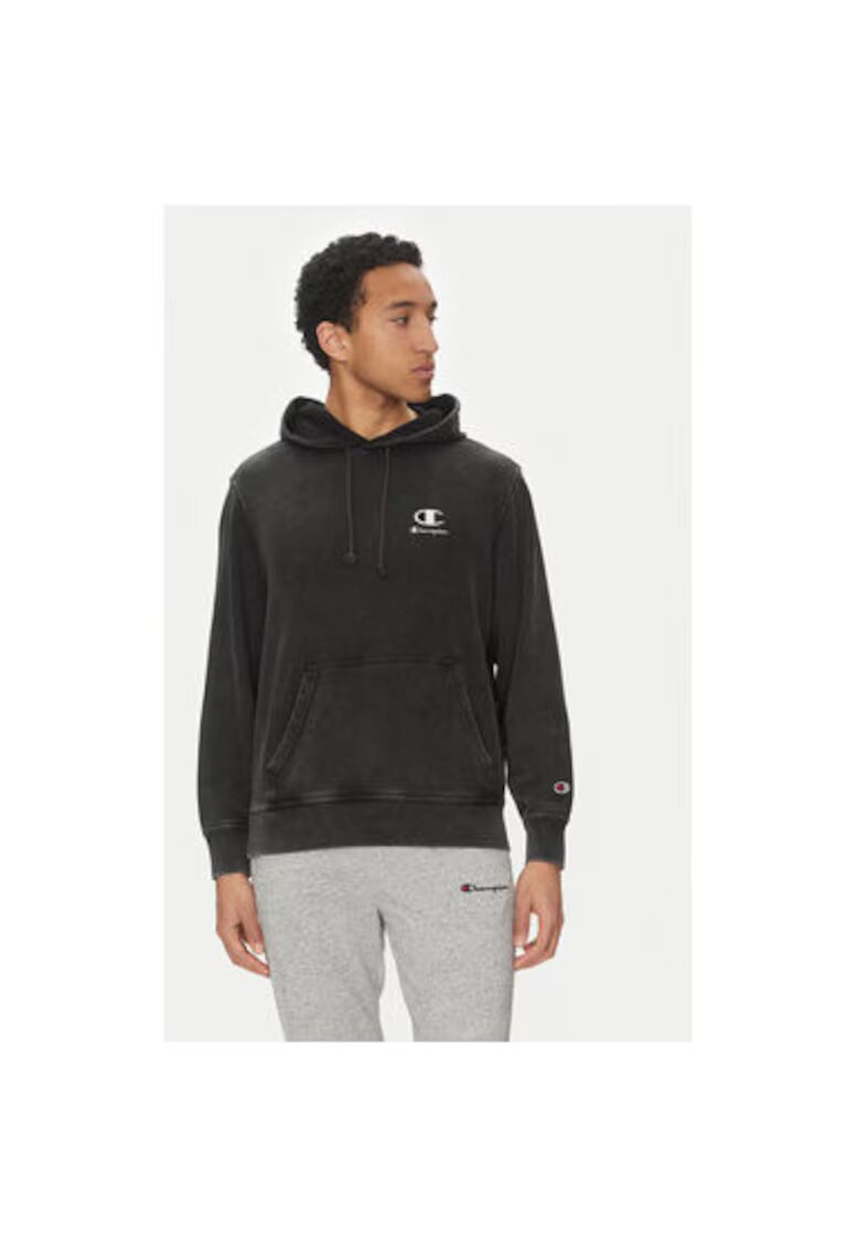 Champion Hanorc barbati 221176 - Bumbac/Poliester - Negru - Negru
