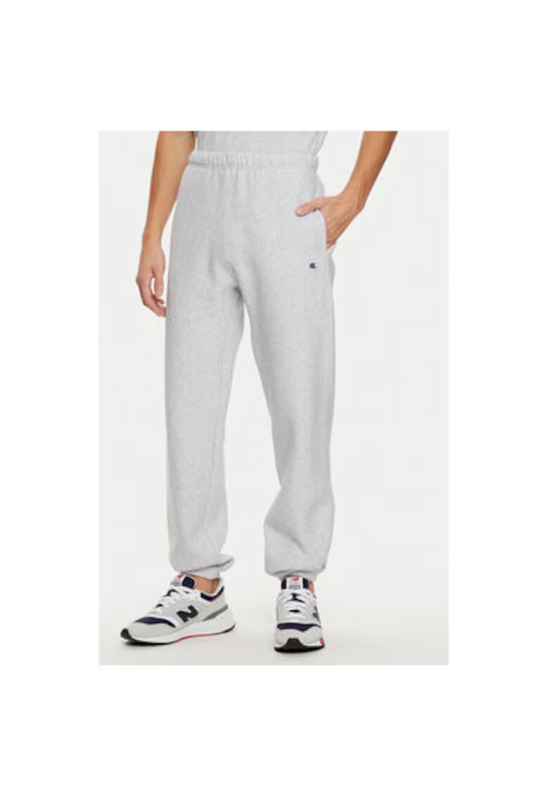 Champion Pantaloni barbati - 304700576 - Bumbac - Gri