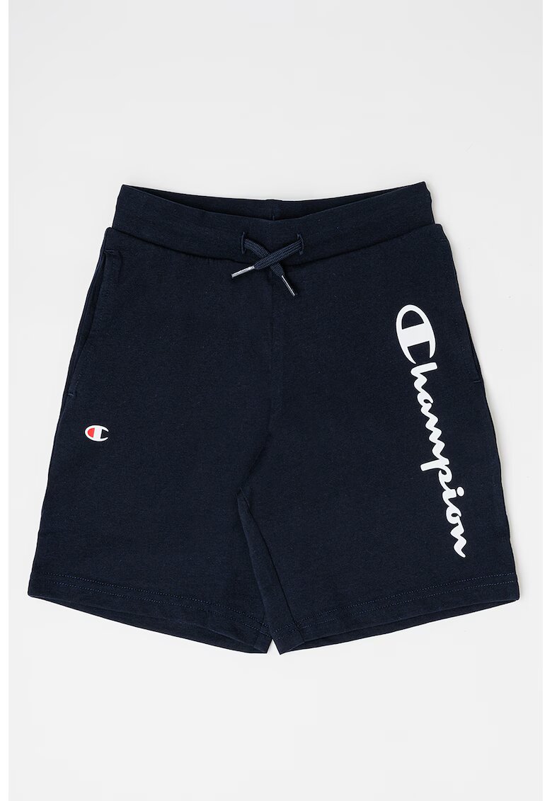 Champion Pantaloni scurti cu imprimeu logo - Bleumarin