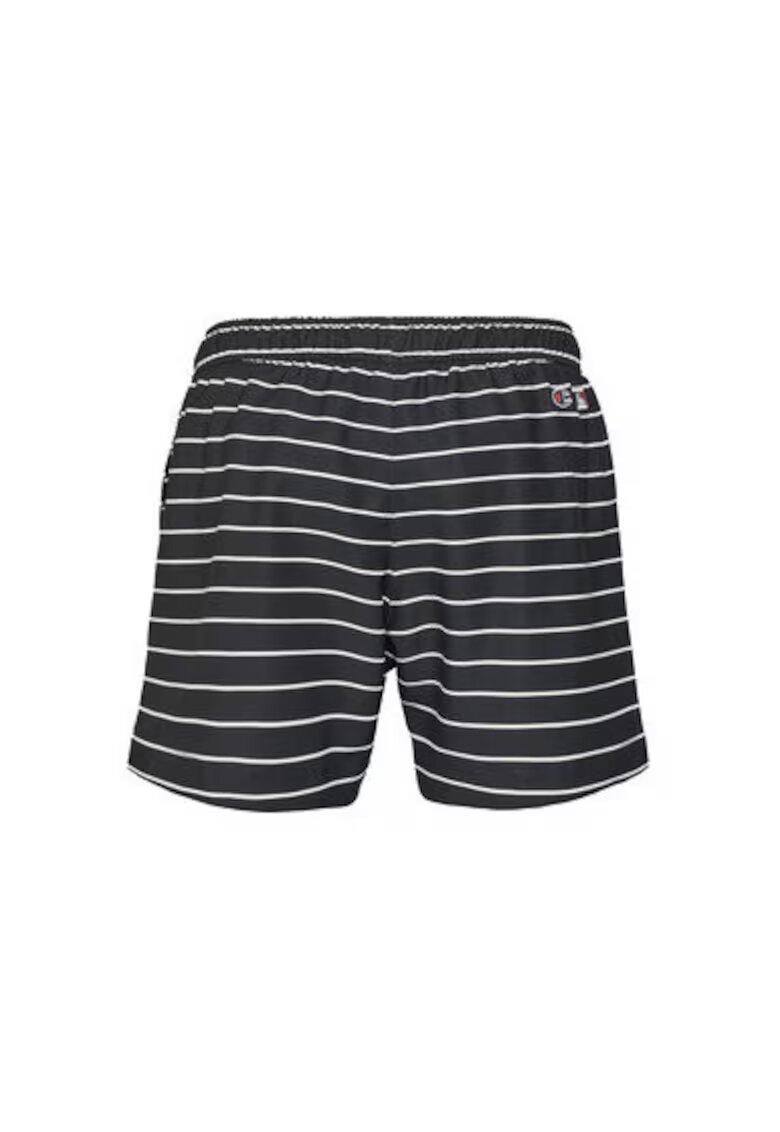 Champion Pantaloni scurti de baie barbati 221043 - Poliester - Alb/Negru - Alb/Negru
