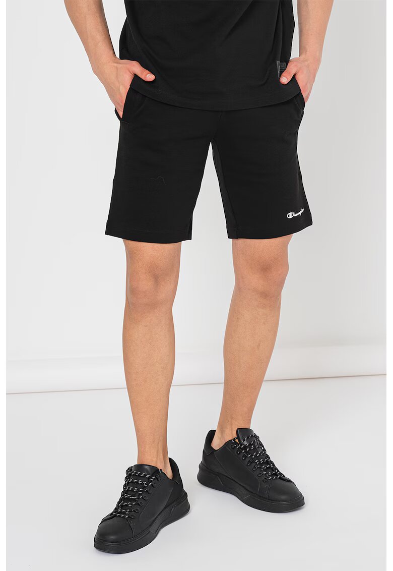 Champion Pantaloni scurti de bumbac cu snur - Negru