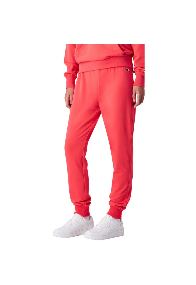 Champion Pantaloni sport dama - Rib Cuff - roz - bumbac-elastan