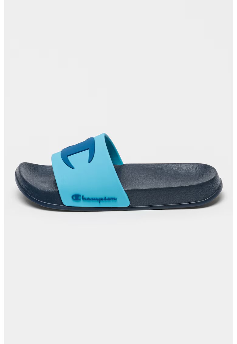 Champion Papuci cu logo Aru - Albastru pastel/Albastru inchis
