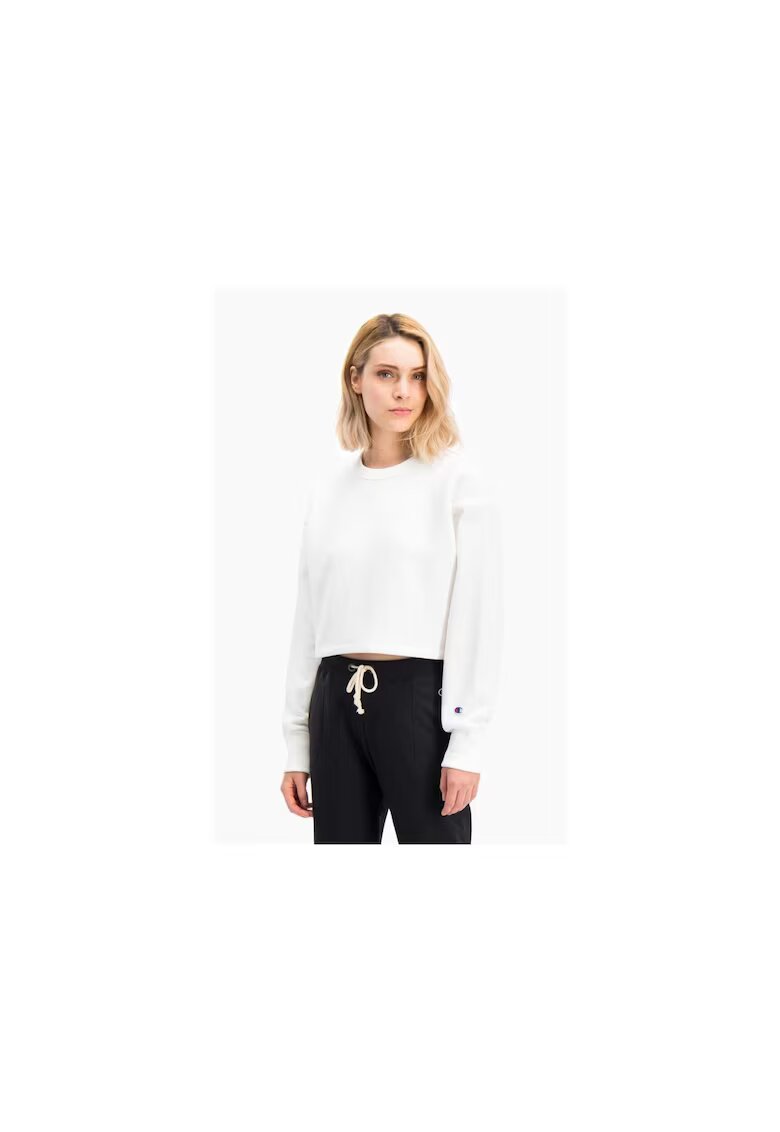 Champion Pulover hanorac Crewneck Hanorac Alb Bumbac -