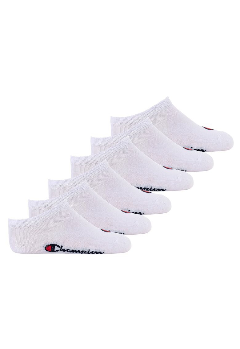 Champion Set de sosete foarte scurte - 6 perechi - Alb