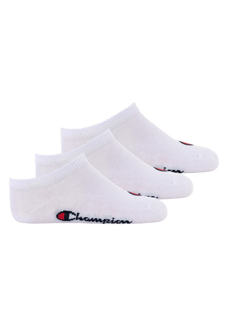 Champion Set de sosete pana la glezna - 3 perechi - Alb