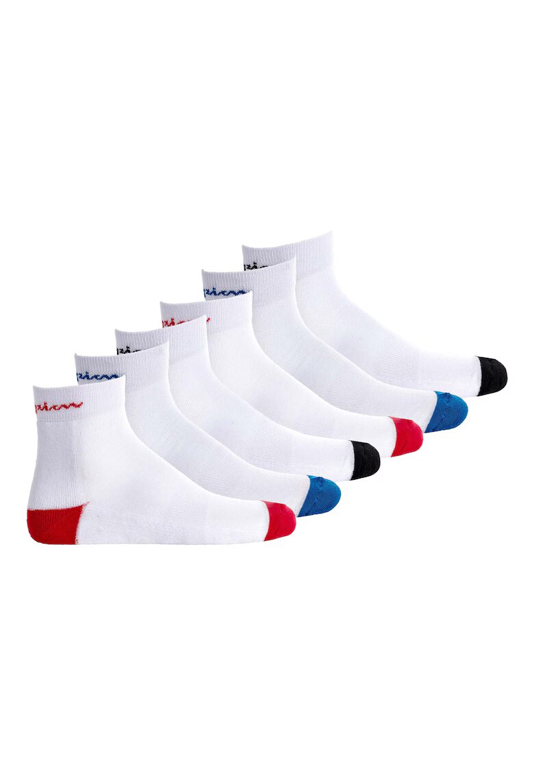 Champion Set de sosete scurte unisex 26833 - 6 perechi - Alb