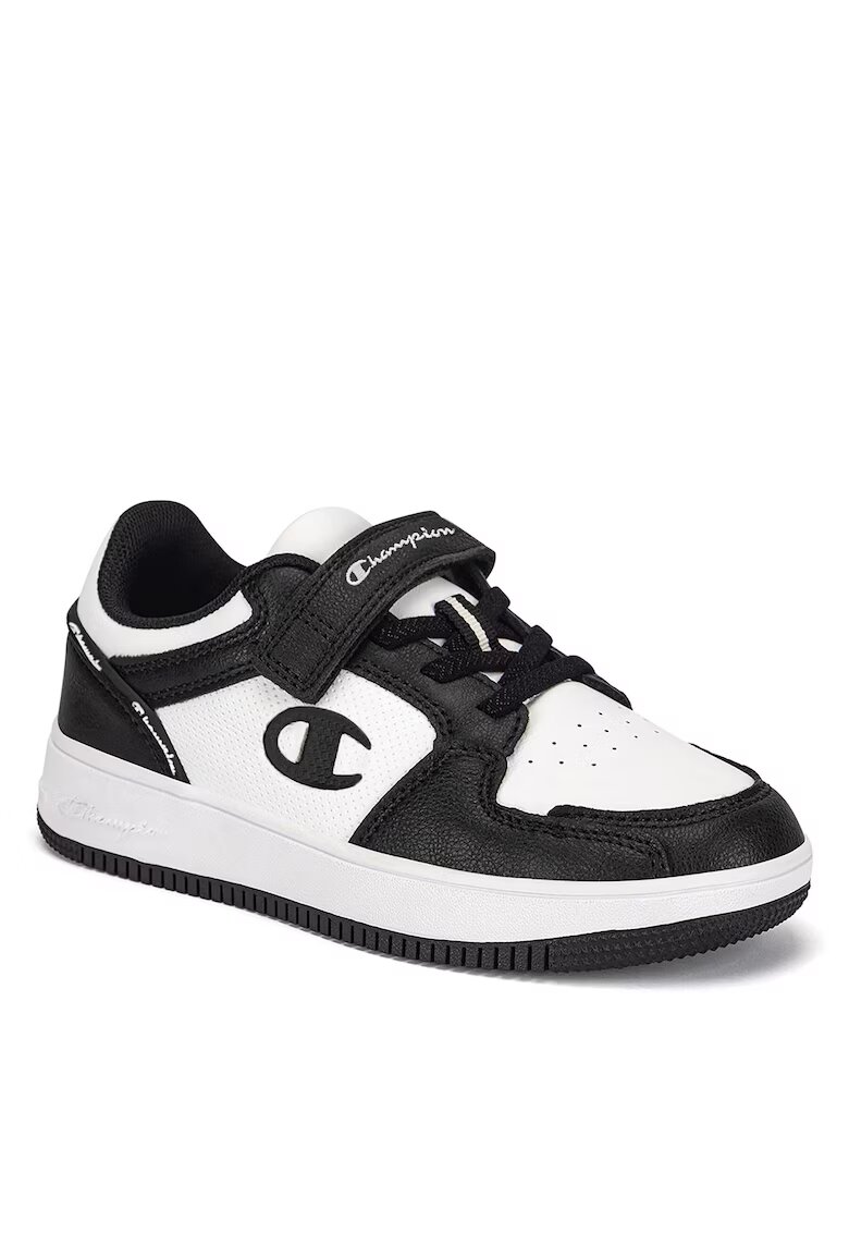Champion Tenisi copii - Rebound 2.0 Low B GS - negru/alb - piele ecologica