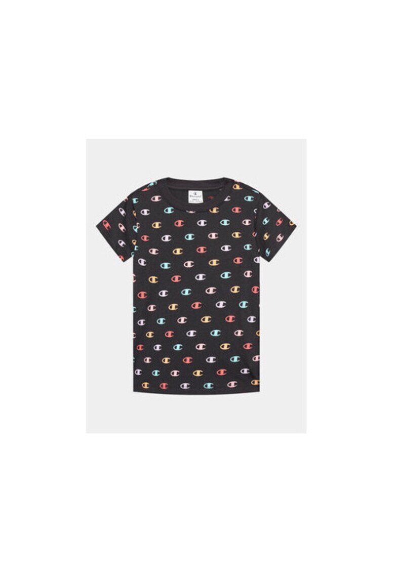 Champion Tricou baieti - 302261901 - Bumbac - 134 CM - Negru