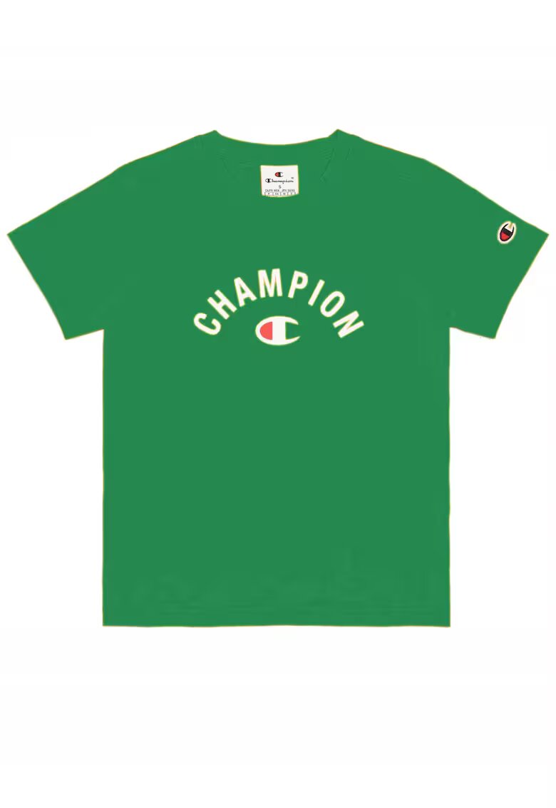 Champion Tricou barbati bumbac - verde - maneca scurta