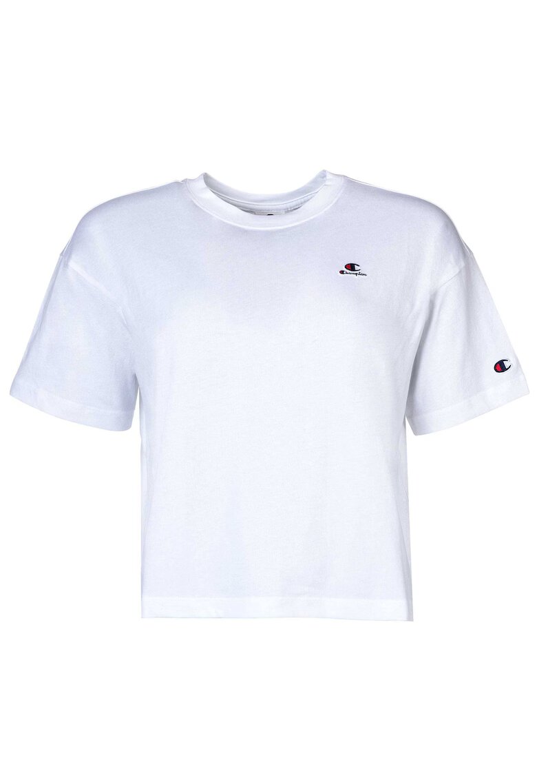 Champion Tricou crop cu logo - Alb