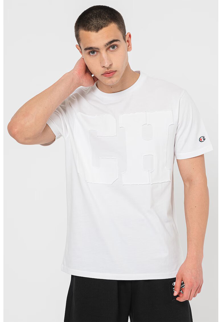 Champion Tricou cu aplicatie logo Raw - Alb