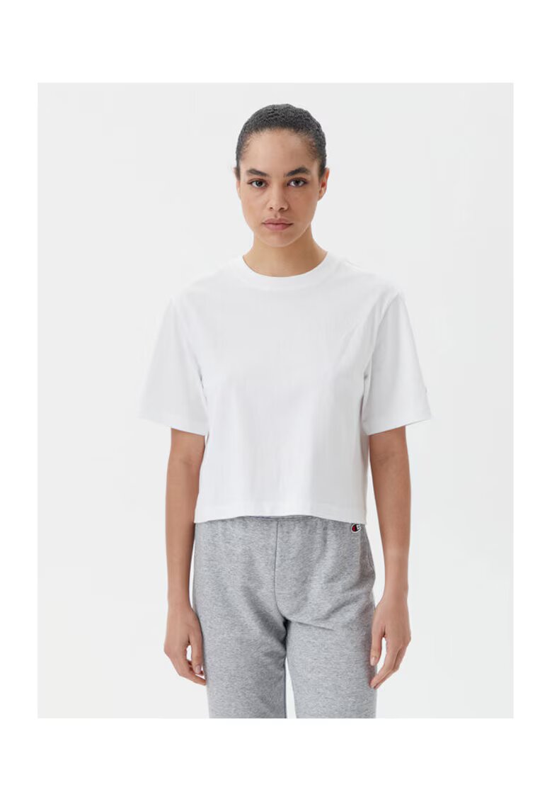 Champion Tricou dama 117874 - Bumbac - Alb - Alb