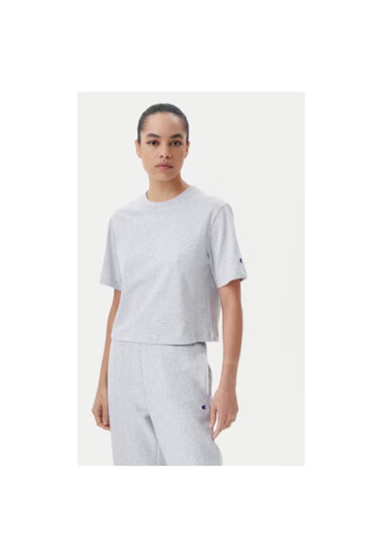 Champion Tricou dama 117874 - Bumbac - Gri - Gri