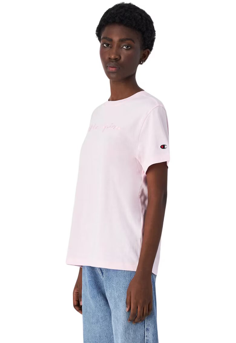 Champion Tricou dama - slim fit - roz - bumbac