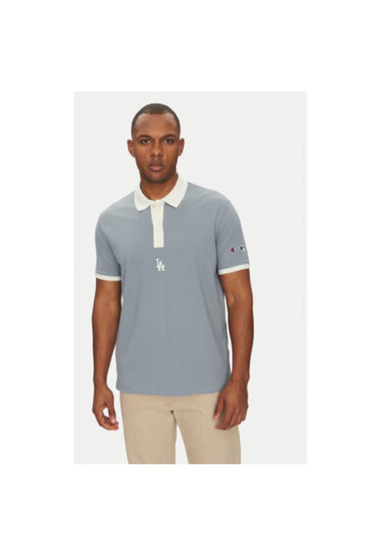 Champion Tricou polo barbati 221044 - Bumbac - Albastru - Albastru