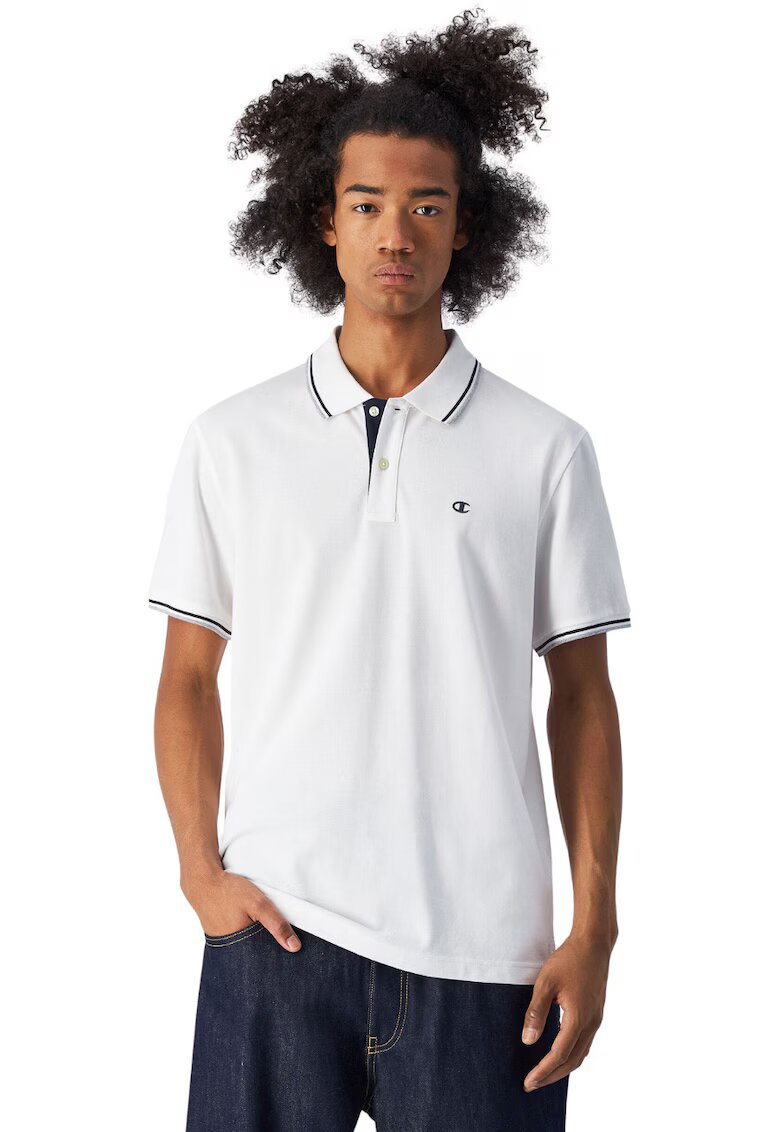 Champion Tricou polo barbati - bumbac - alb
