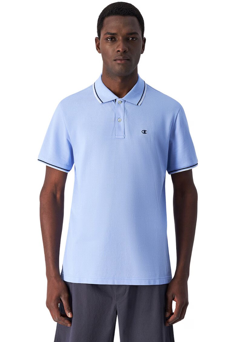 Champion Tricou polo barbati - bumbac - albastru deschis