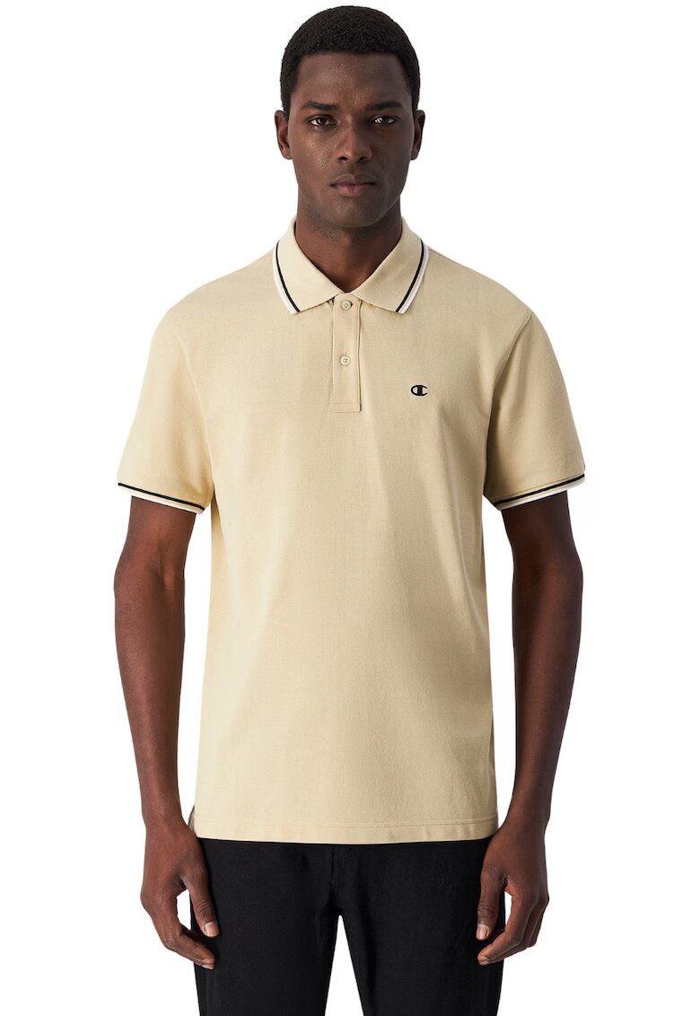 Champion Tricou polo barbati - bumbac - bej