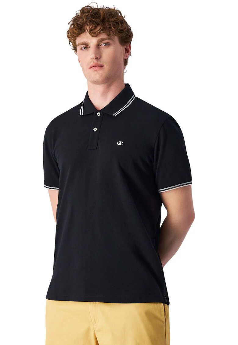 Champion Tricou polo barbati - bumbac - negru