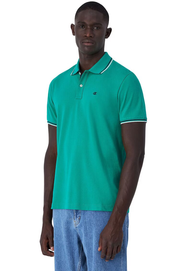 Champion Tricou polo barbati - bumbac - verde