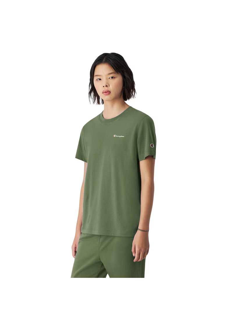 Champion Tricou sport dama - 118091 GS136 - croiala slim - verde - bumbac