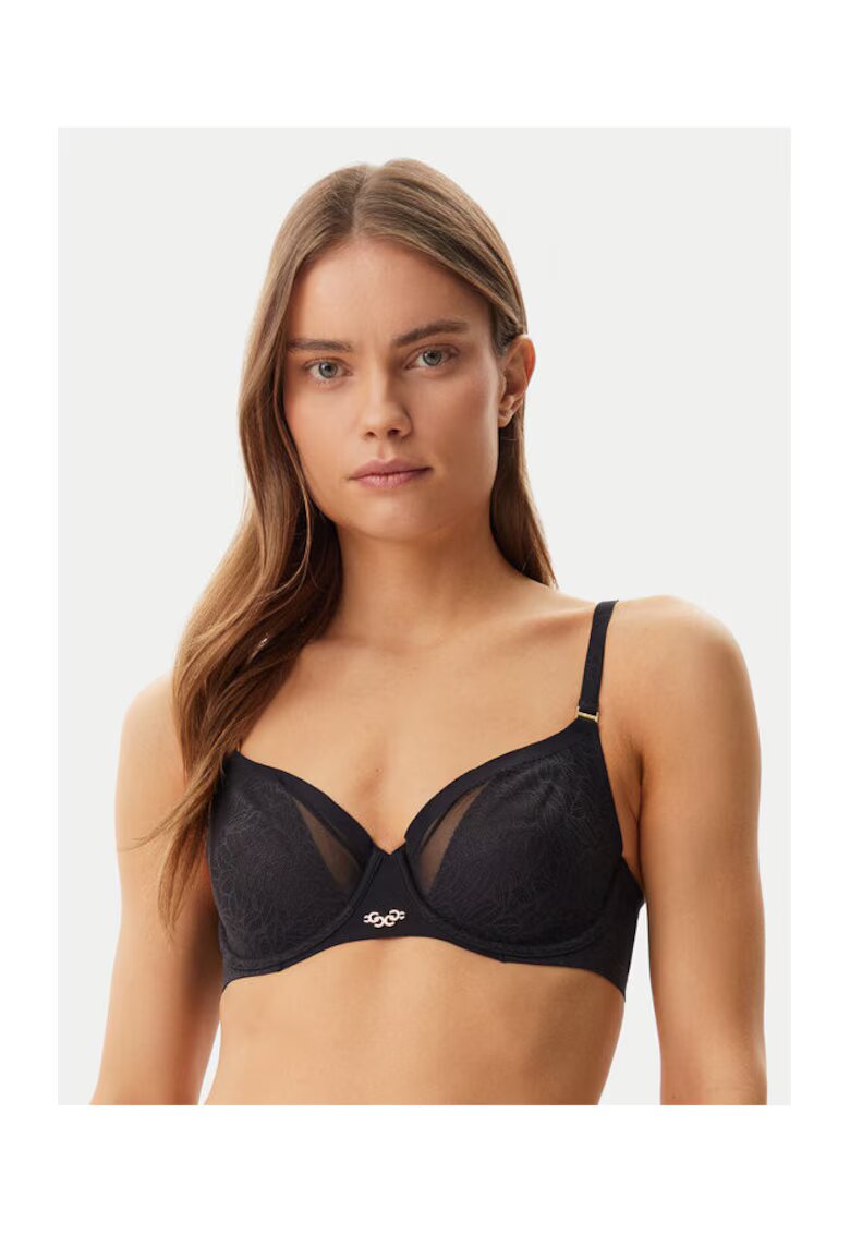 Chantelle Sutien dama - 304889134 - Bumbac/Elastan - Negru - Negru