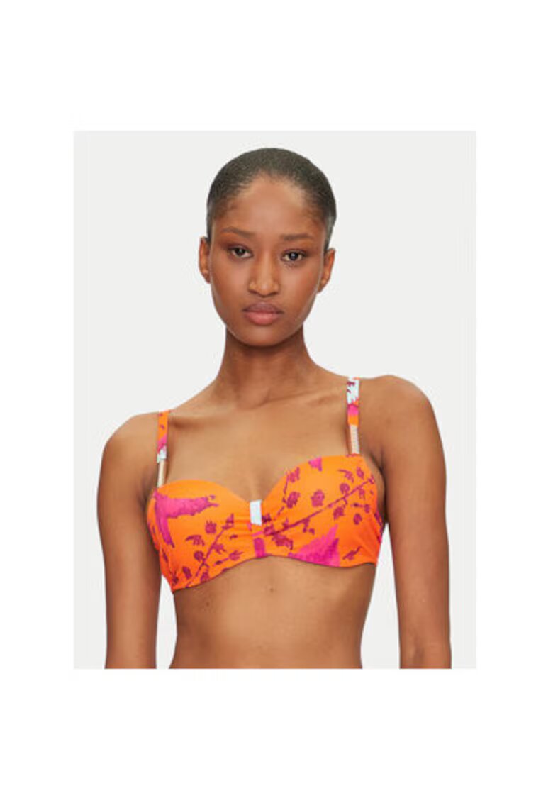 Chantelle Sutien de baie dama C16VN5 A01 - Poliamida/Elastan - Portocaliu - Portocaliu