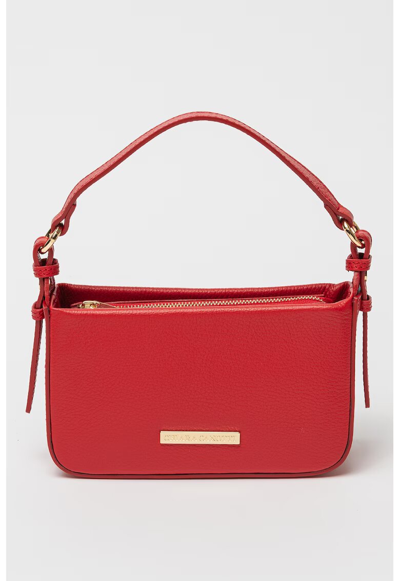 Chiara Canotti Geanta crossbody de piele - Rosu/Rosu vermillion