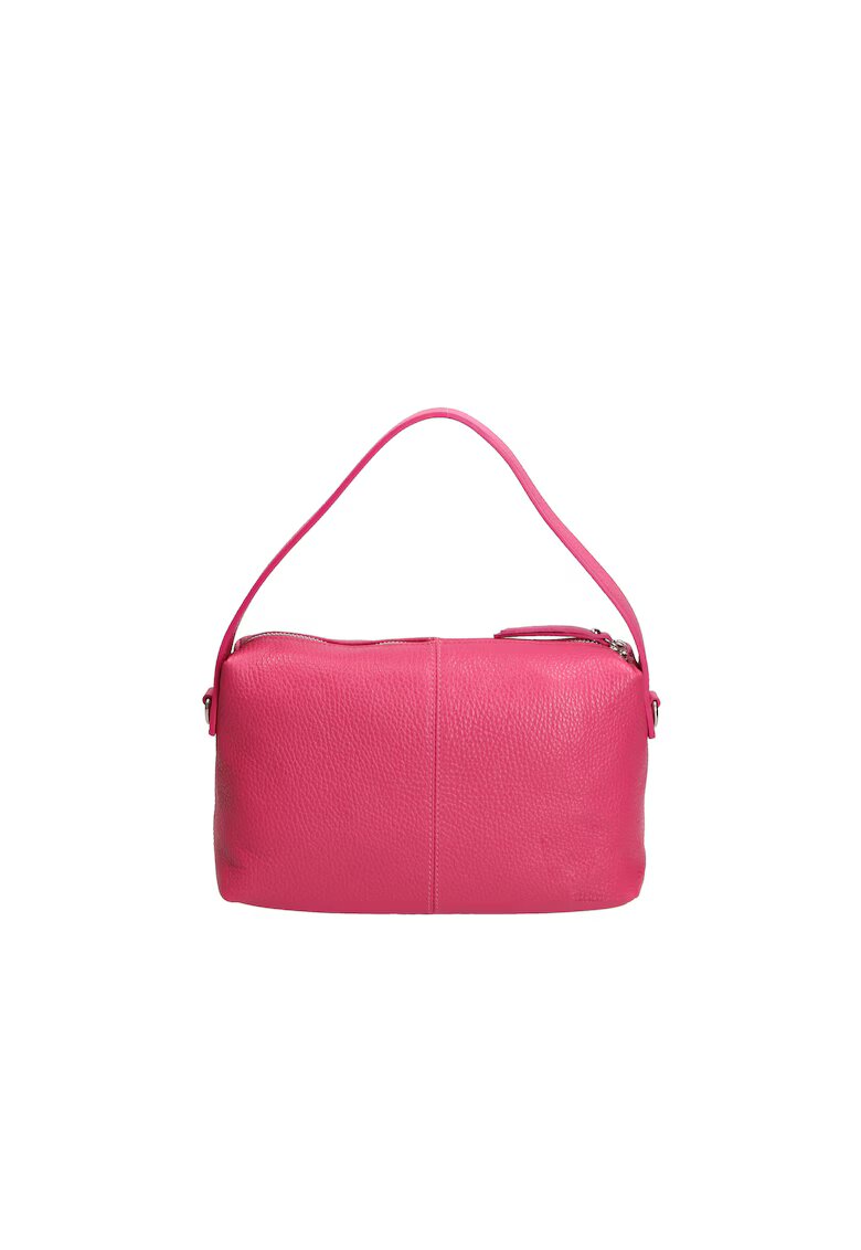 Chiara Ferretti Geanta de piele cu maner si fermoar - Fucsia