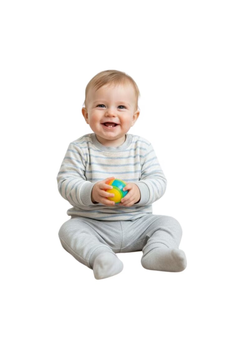 Chicco Bluza din bumbac - crem - cu dungi - pentru copii