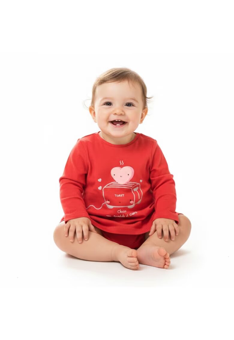 Chicco Bluza din bumbac cu decolteu la baza gatului