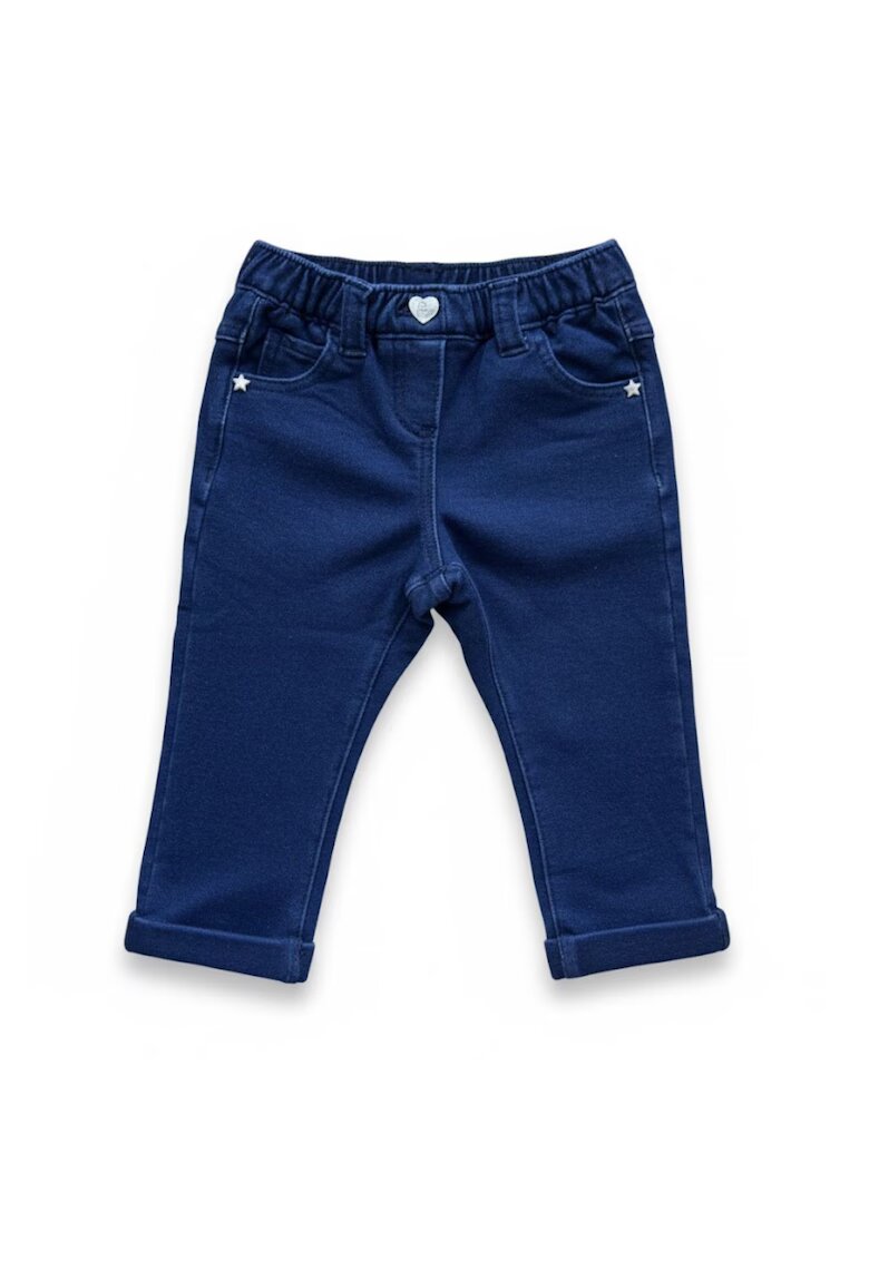 Chicco Pantaloni copii din bumbac bleumarin 68