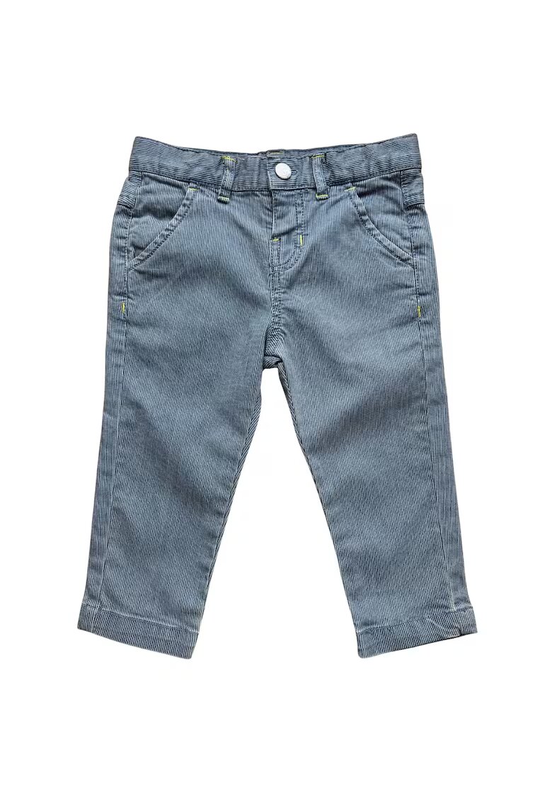 Chicco Pantaloni copii - model cu dungi - bumbac/elastan - albastru